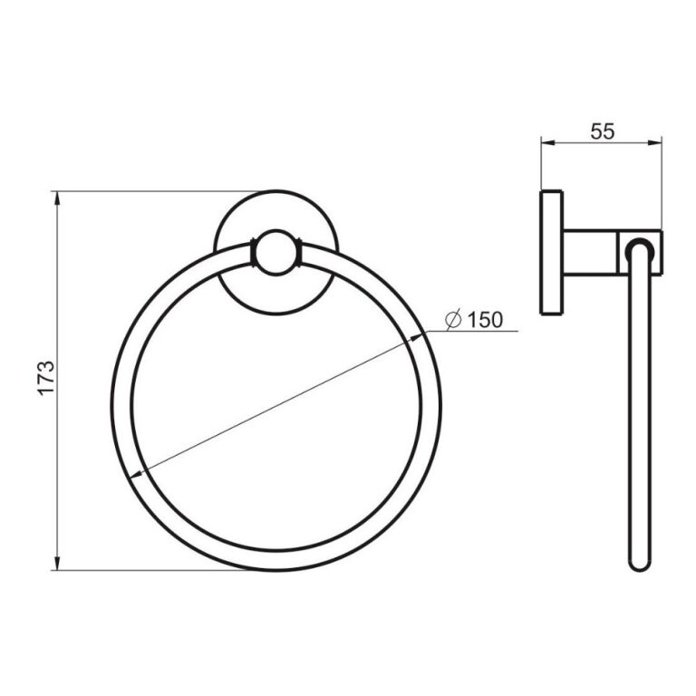 Aro Toallero Piazza Domani Accesorio Garantía Baño - Imagen 2