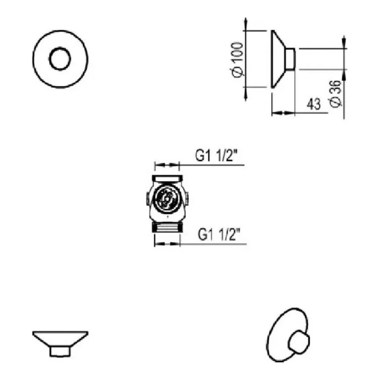 Válvula Automática Descarga Doble Inodoro Hidromet 942gold - Imagen 2