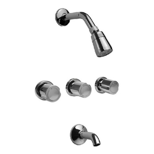 Griferia Latina Viva Plus Ducha Embutir Transferencia Metal