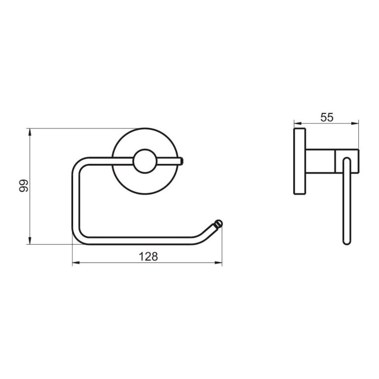 Portarrollo Piazza Domani Accesorio 5 Años Garantía Baño Cromo Completo - Imagen 2