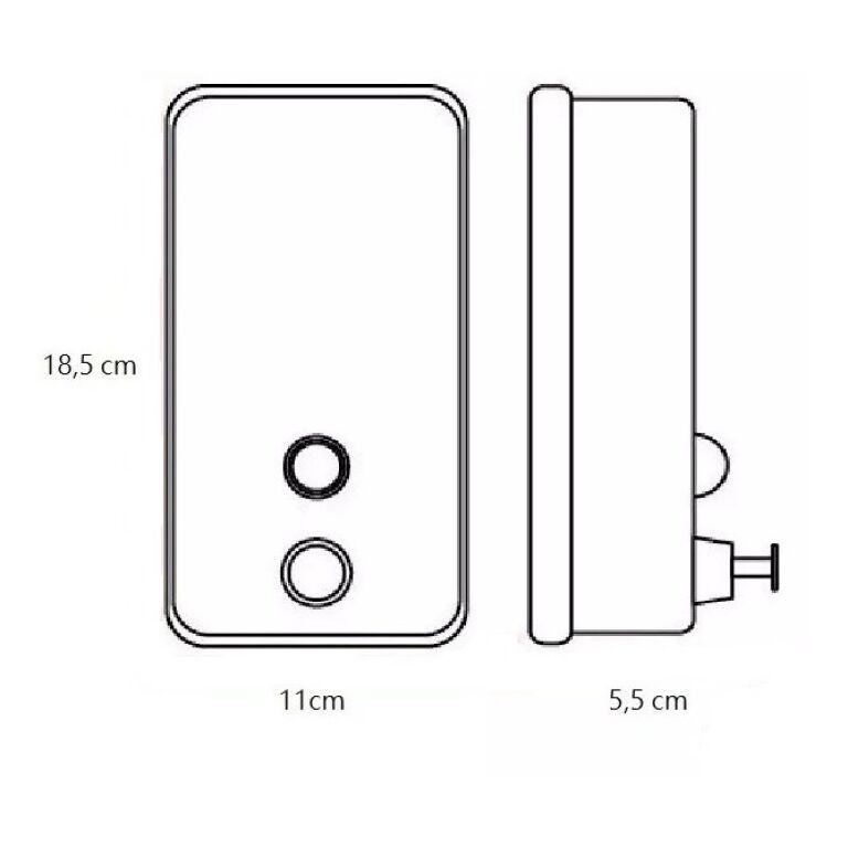 Dispenser De Jabon Liquido Acero Inoxidable Baño Publico Primera Calidad 800 Ml - Imagen 2