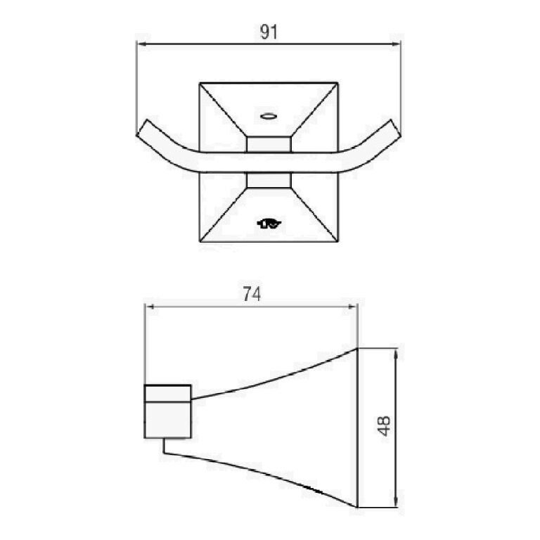 Percha Fv Urbano Accesorios Baños 0166/h3-rg - Imagen 2