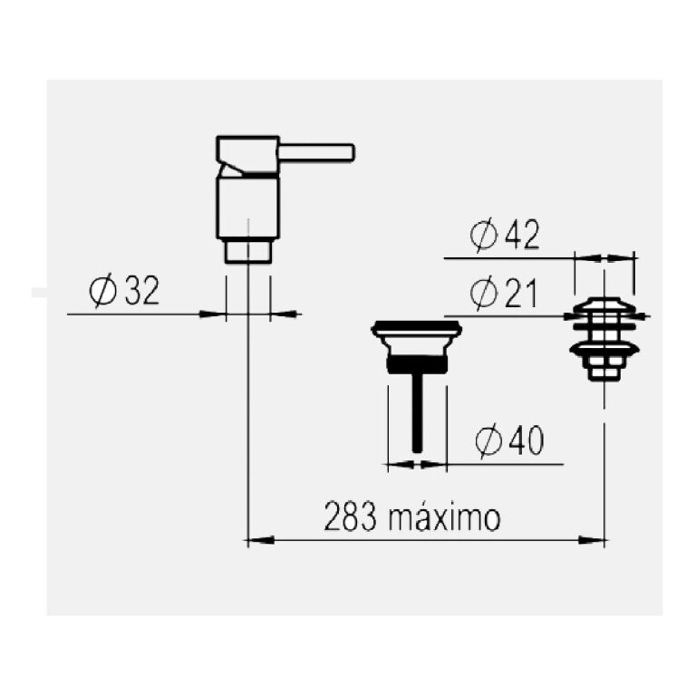 Griferia Hidromet Vector Bidet S/t Negro - Imagen 3