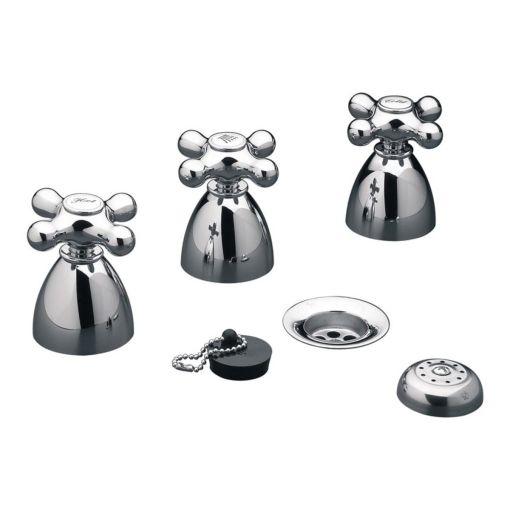 Grifería Fv Margot Cruz Bidet 295/62 Baño Cromo