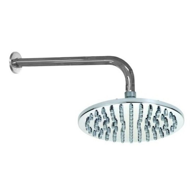 Flor De Ducha 15 Cm De Diametro Con Brazo Cromo