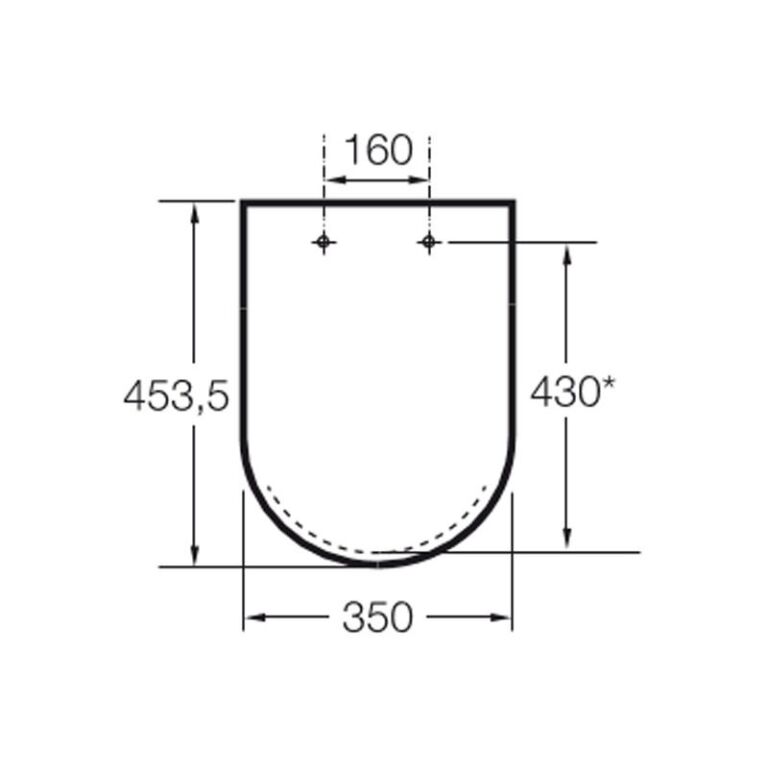 Asiento Tapa Inodoro Roca The Gap Herraje Metal - Imagen 2