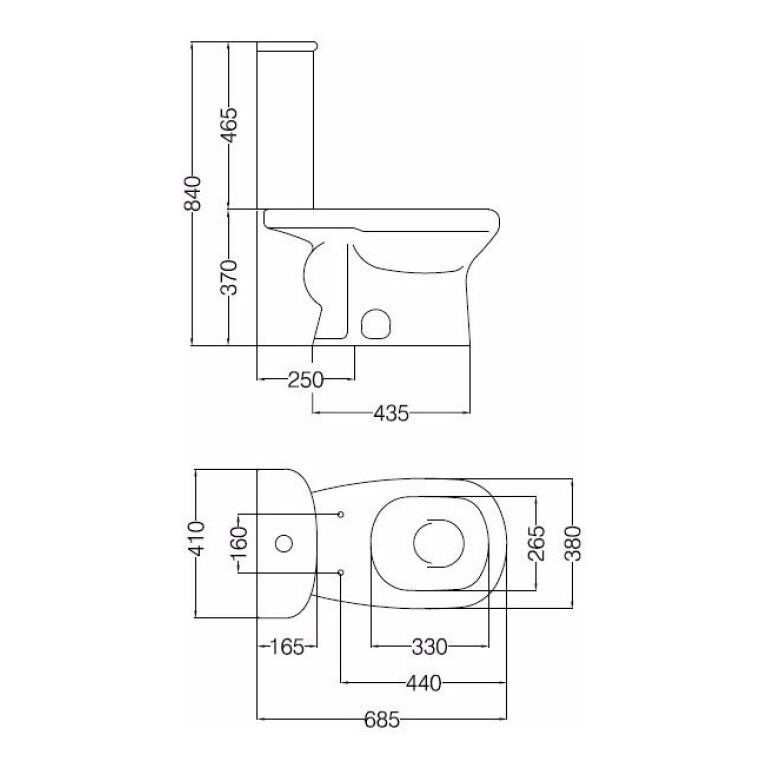 Deposito Apoyo Ferrum Adriatica Doble Descarga Dual Dnwxf - Imagen 2