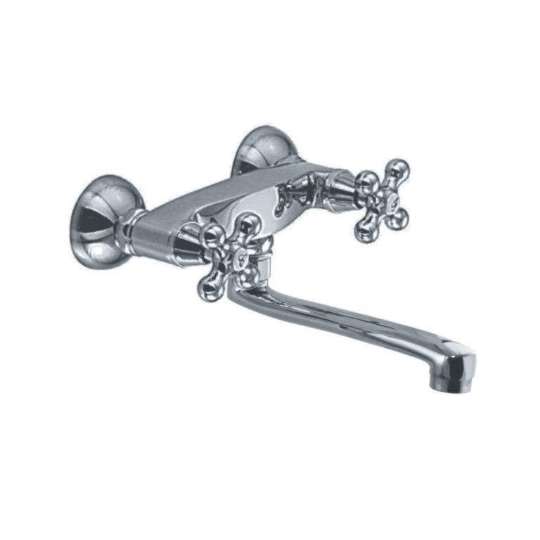 Griferia Hidromet Baby Cocina Pared Exterior Pico Bajo 1056