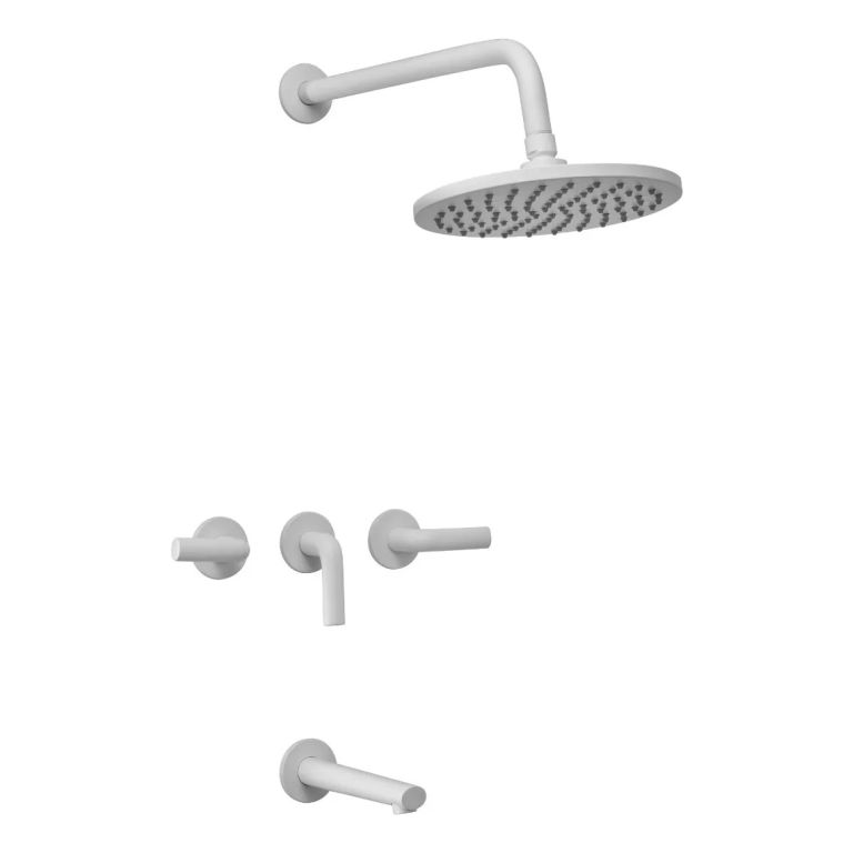 Grifería De Ducha Peirano Live Blanco Cierre Cerámico