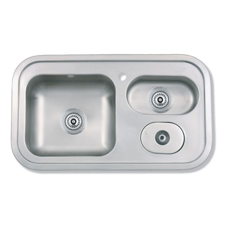 Bacha Acero Inoxidable Mi Pileta Doble Encastrar 700