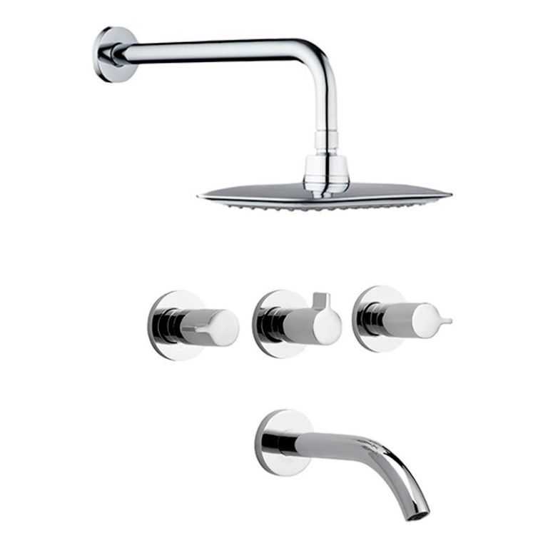 Grifería Hydros Zen Round Avant Ducha Transferencia Ceramico