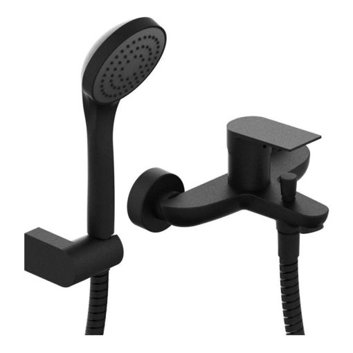Griferia Hidromet Raptor Ducha Exterior Negra Monocomando 9477NEGR