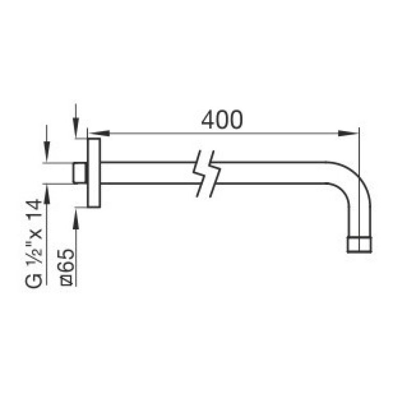 Brazo Para Ducha Urbano Fv 0140/h3 Cr - Imagen 2