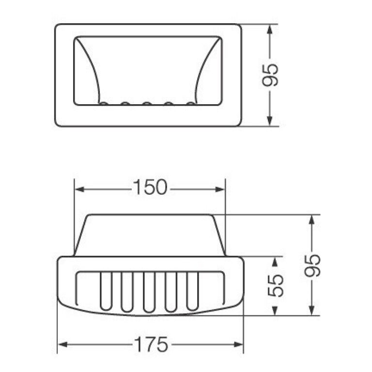 Juego De Accesorios Ferrum Clásico Embutir 7 Piezas Loza - Imagen 6