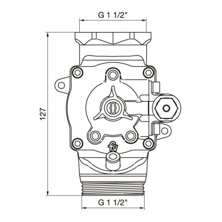 Válvula Fv Slim Para Descarga De Inodoros 0378.01 Baño - Imagen 2