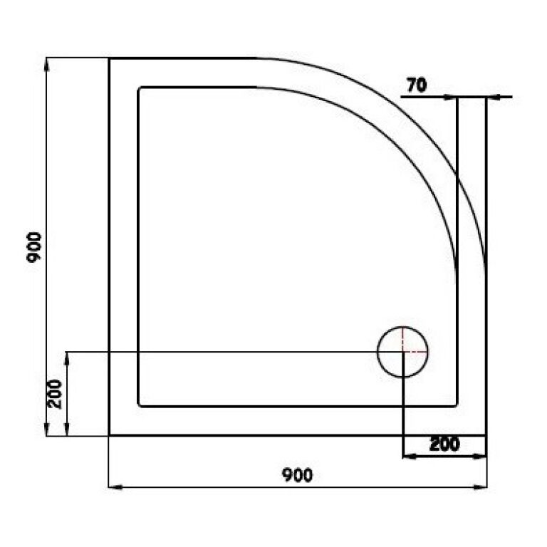 Receptaculo Ferrum Esquinero Extraplayo 90x90x4 Cm Ns99q Bañ - Imagen 2