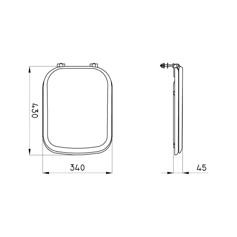 Tapa Asiento Ferrum Limay Hdf Metal Tyxmc-b Blanco - Imagen 2