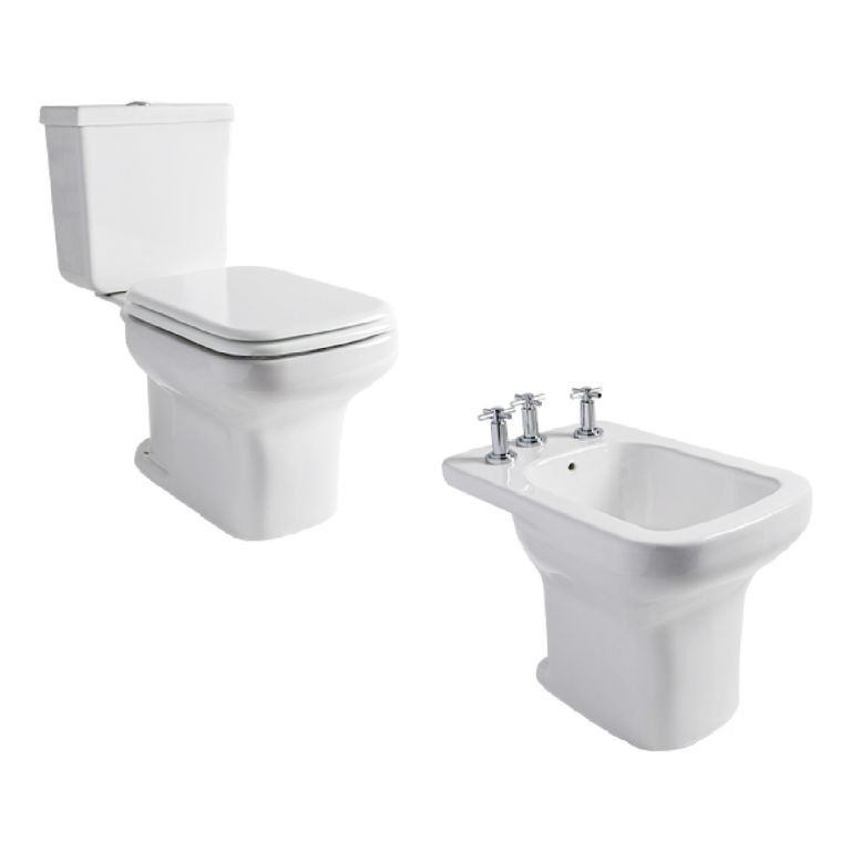 Combo Ferrum Limay Inodoro Largo + Deposito + Bidet