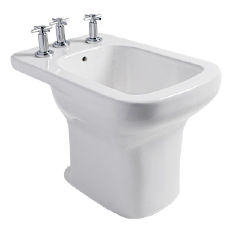 Combo Ferrum Limay Inodoro Corto + Bidet De 1 O 3 Agujeros - Imagen 4