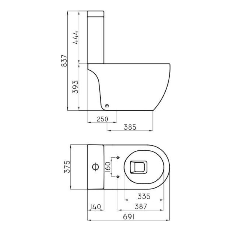 Combo Ferrum Fontana Inodoro Largo + Deposito Dual + Bidet - Imagen 4
