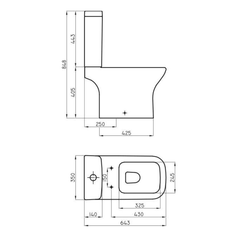 Combo Ferrum Temple Inodoro Largo + Depósito + Bidet 3 Aguje - Imagen 6