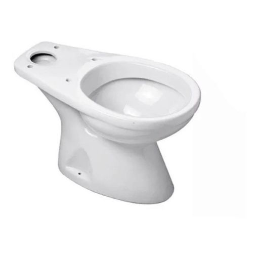 Inodoro Capea Italiana Largo Loza Sanitaria Color Blanco