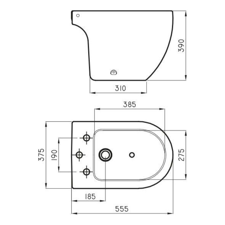 Combo Ferrum Fontana Inodoro Largo + Deposito Dual + Bidet - Imagen 6