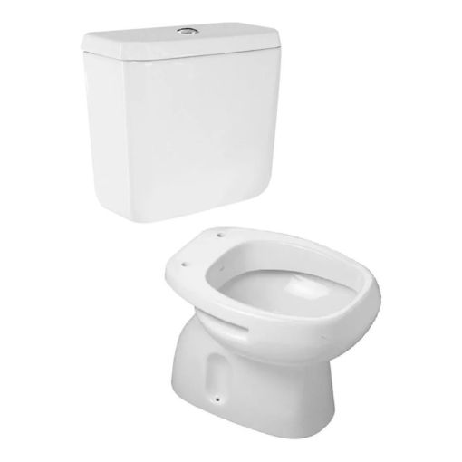 Combo Roca Monaco Inodoro Corto + Mochila Dual De Colgar