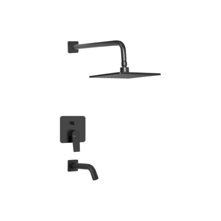 Griferia Peirano Wave Ducha Con Transferencia 80-168 Negro