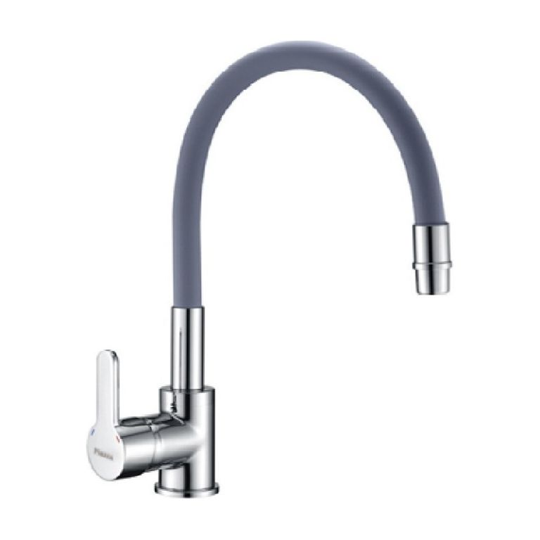 Griferia Piazza Emblem Gris Gourmet Cocina Monocomando