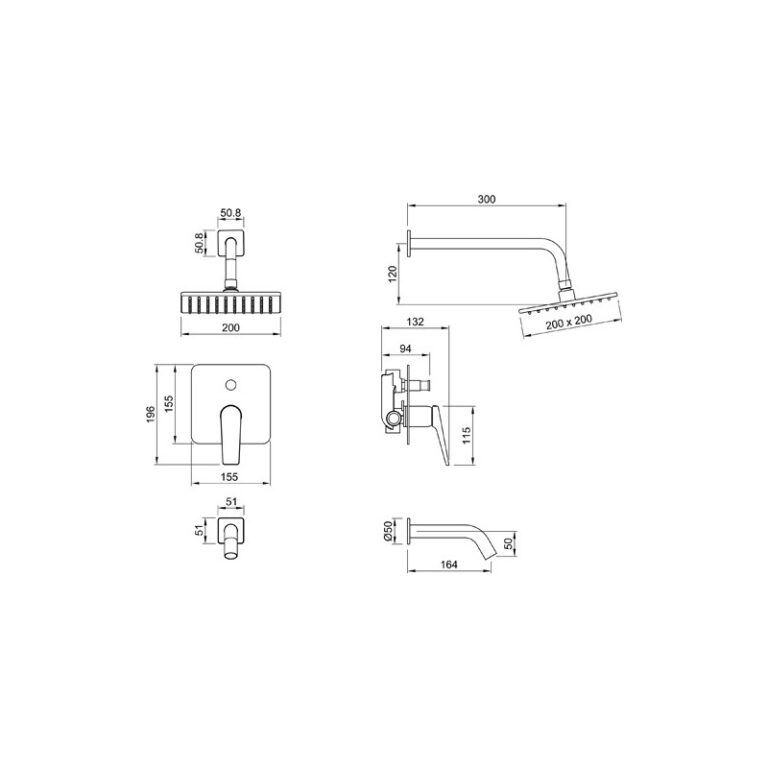 Griferia Peirano Wave Ducha Con Transferencia 80-168 Cromo - Imagen 2