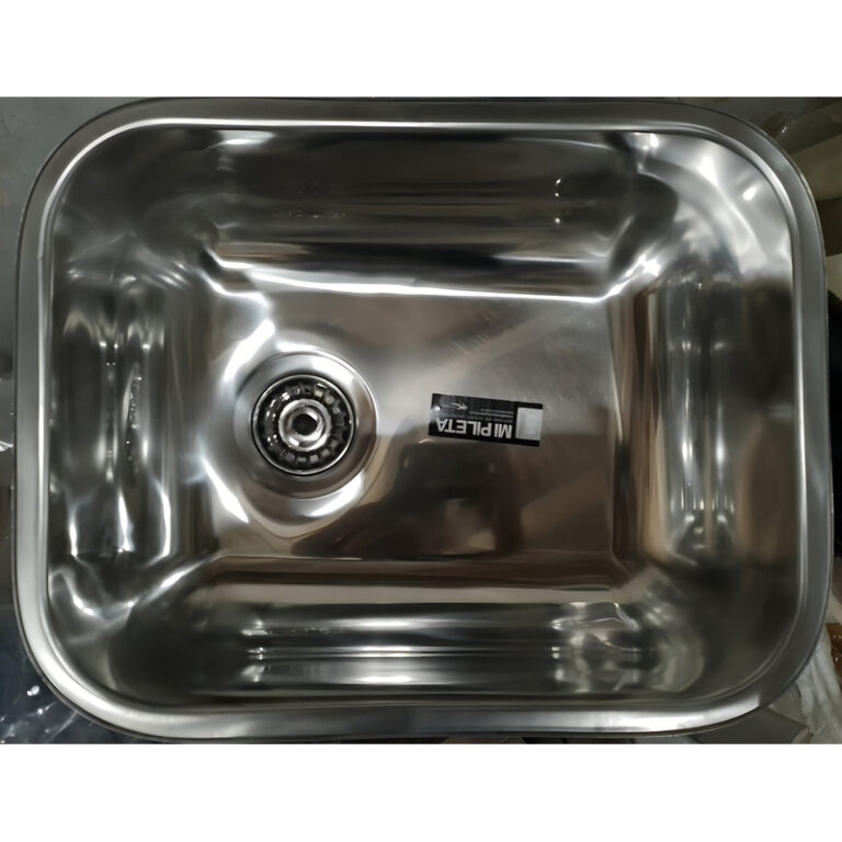 Bacha Acero Inoxidable Mi Pileta 343 Semilujo Bajo Mesada - Imagen 4