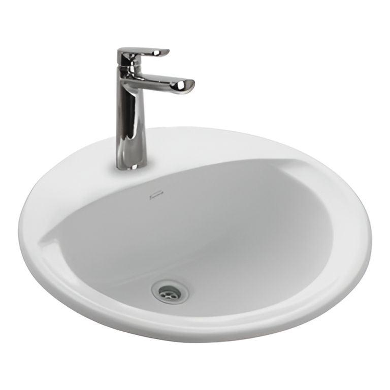 Bacha Ferrum Elea Oval De Embutir Blanca Lo1f O Lo8f - Imagen 4