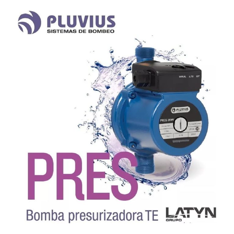 Bomba Presurizadora Latyn Pluvius Pres 260w Mayor Presion - Imagen 4