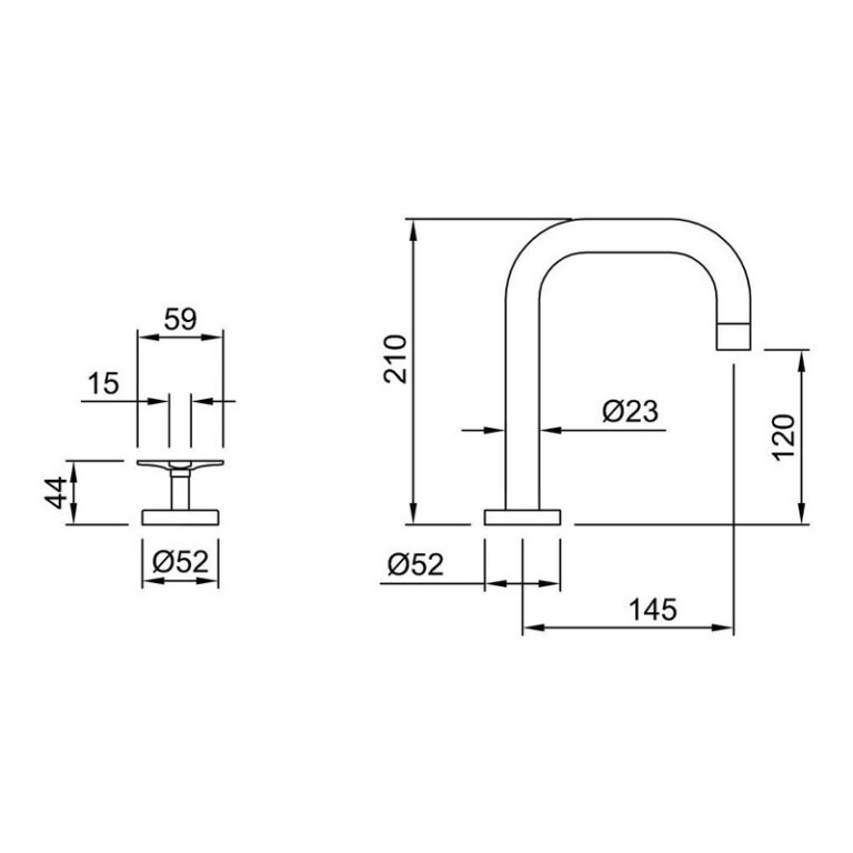 Griferia Peirano Vigo Lavatorio Mesada Cierr Ceramico 60-132 - Imagen 2