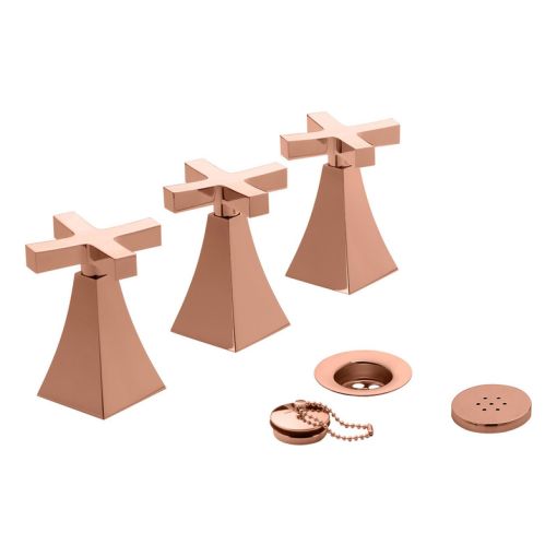 Griferia Fv Urbano Cruz Bidet Rose Gold 0295/h3-rg