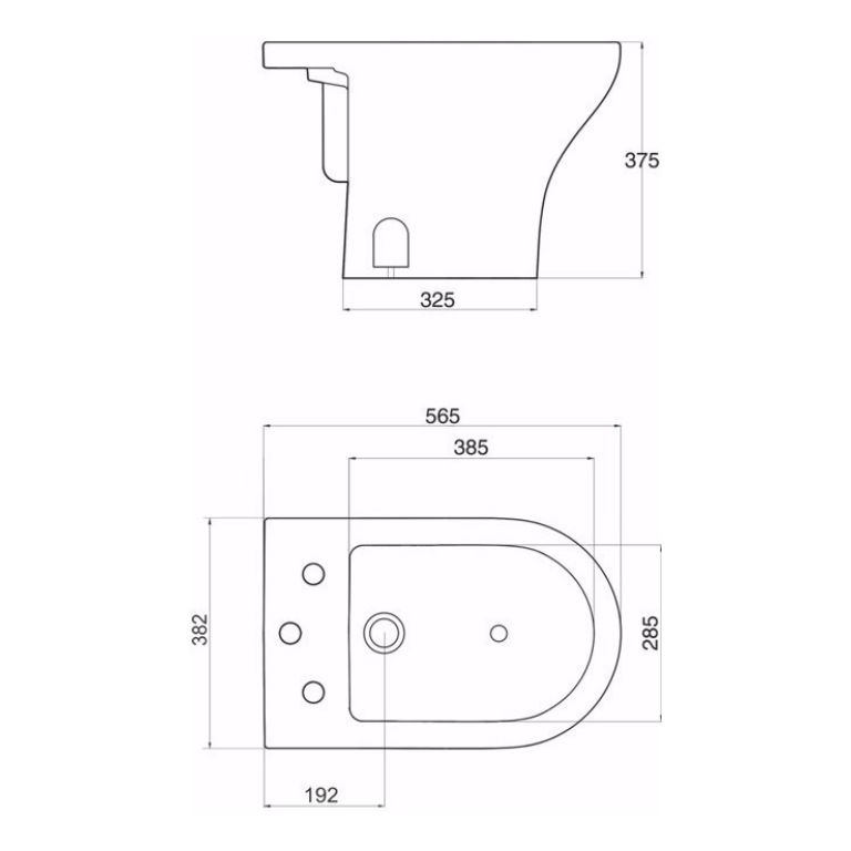 Veneto Ferrum Combo Inodoro Largo + Mochila Dual + Bidet - Imagen 3
