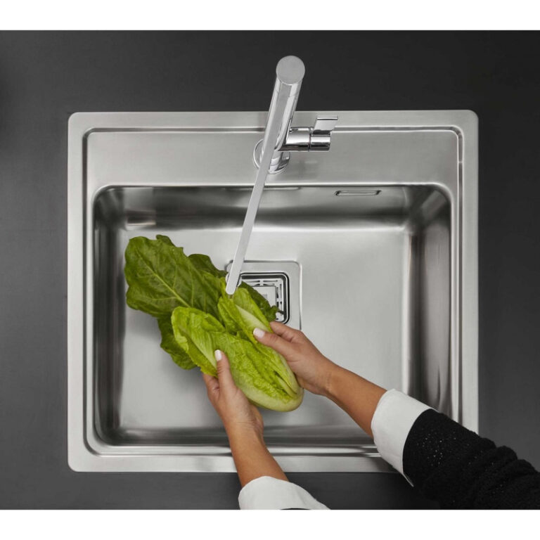 Pileta De Cocina Simple Johnson Acero Q55a De Acero 304 - Imagen 5