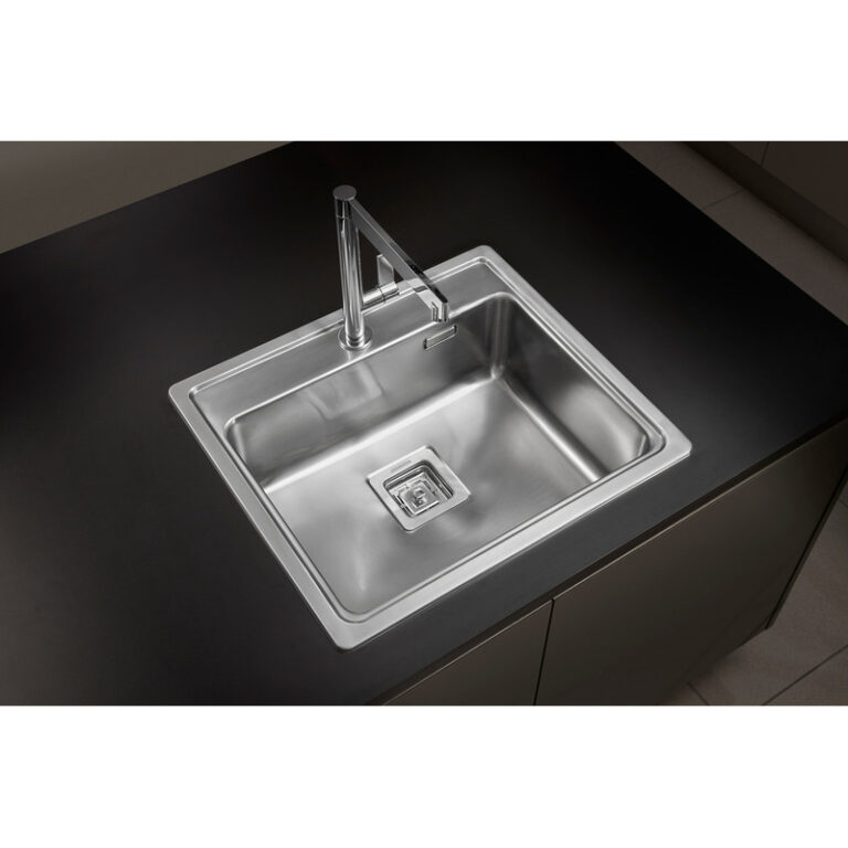 Pileta De Cocina Simple Johnson Acero Q55a De Acero 304 - Imagen 4