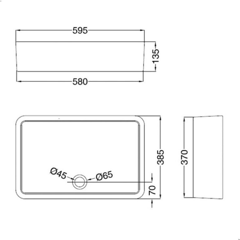 Bacha Ferrum Country Baja Sobre Mesada Apoyo L16kfb Bano Coc - Imagen 2