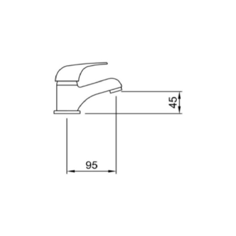 Griferia Peirano Lugo Monocomando Lavatorio Mesada 60-133 - Imagen 2
