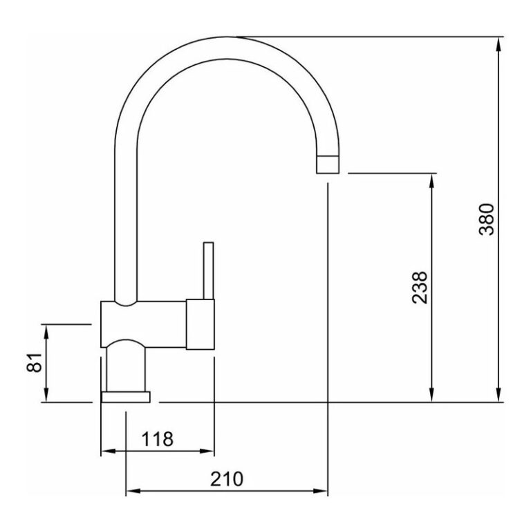 Griferia Peirano Marbella Monocomando Cocina Mesada Pico Bar - Imagen 2