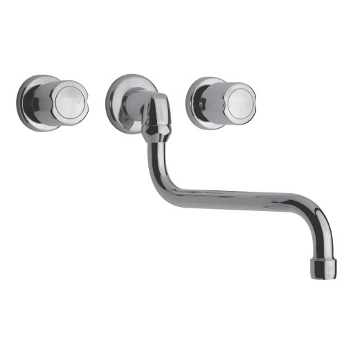 Grifería Fv Allegro Cocina Pared Pico Bajo Embutir 0403/15-CR