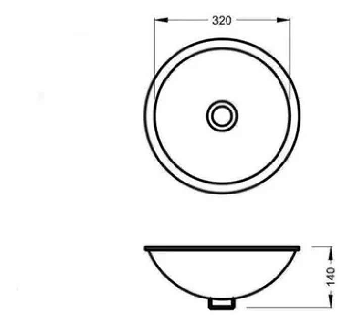 Bacha Roca Capea Cuba Bajo Mesada Lavatorio Baño - Imagen 2