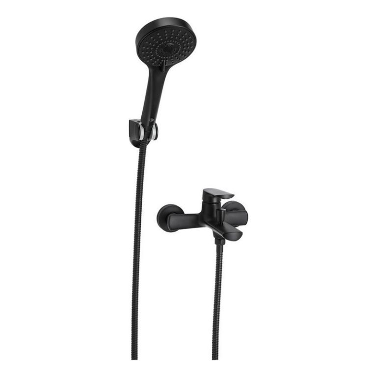 Griferia Fv Aromo Ducha Exterior Monocomando Negra 0310/D8-NG