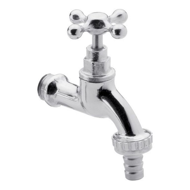 Canilla Para Manguera Fv Volante Cruz Fijo 13mm 0436.01 Cuot