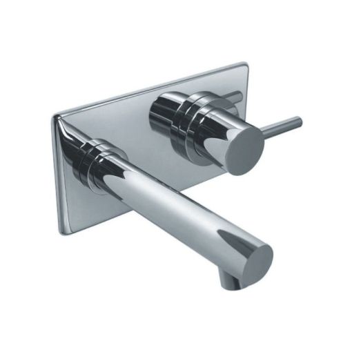 Griferia Hidromet One Lavatorio Pared 3080 Cromo Color Cromo Acabado Cromado