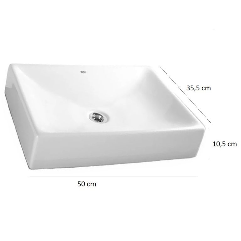 Bacha Roca Brunei Encimera De Apoyo Lavatorio Baño Apoyar - Imagen 2