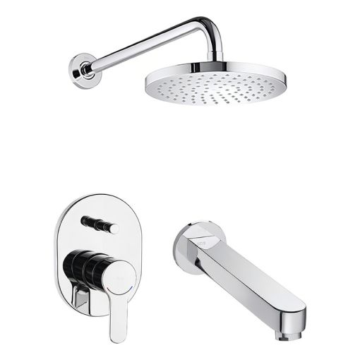 Griferia Roca L20 Ducha Embutir Con Transferencia Cromo