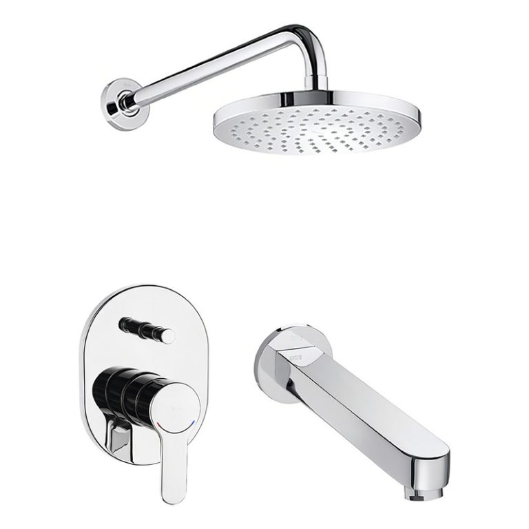 Griferia Roca L20 Ducha Embutir Con Transferencia Cromo